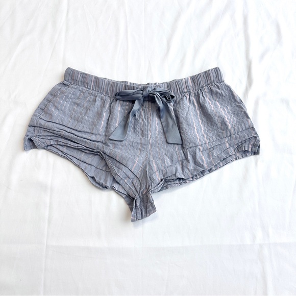 Victoria's Secret Other - Victoria's Secret Y2K Pinstripe Seersucker Lounge Short 🍬 Size Extra Small